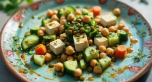 Protein Rich Cheakpea - Paneer Salad 