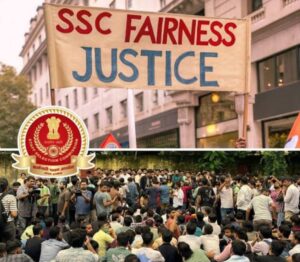 SSC CGL Exam Protest